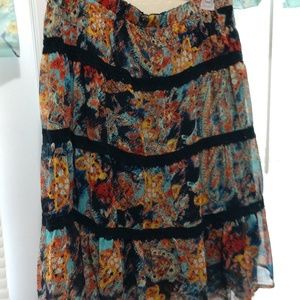 Plus size midi skirt